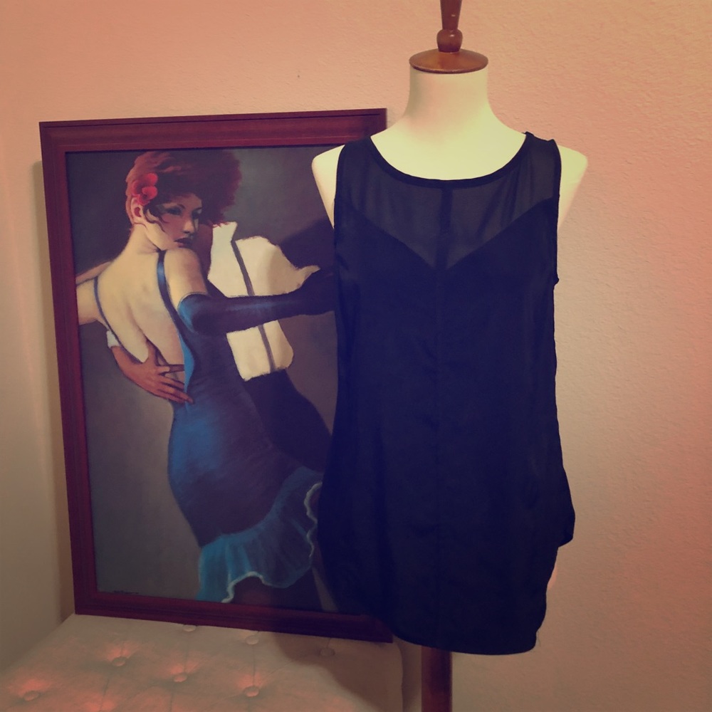 Mossimo Black Sleeveless Top